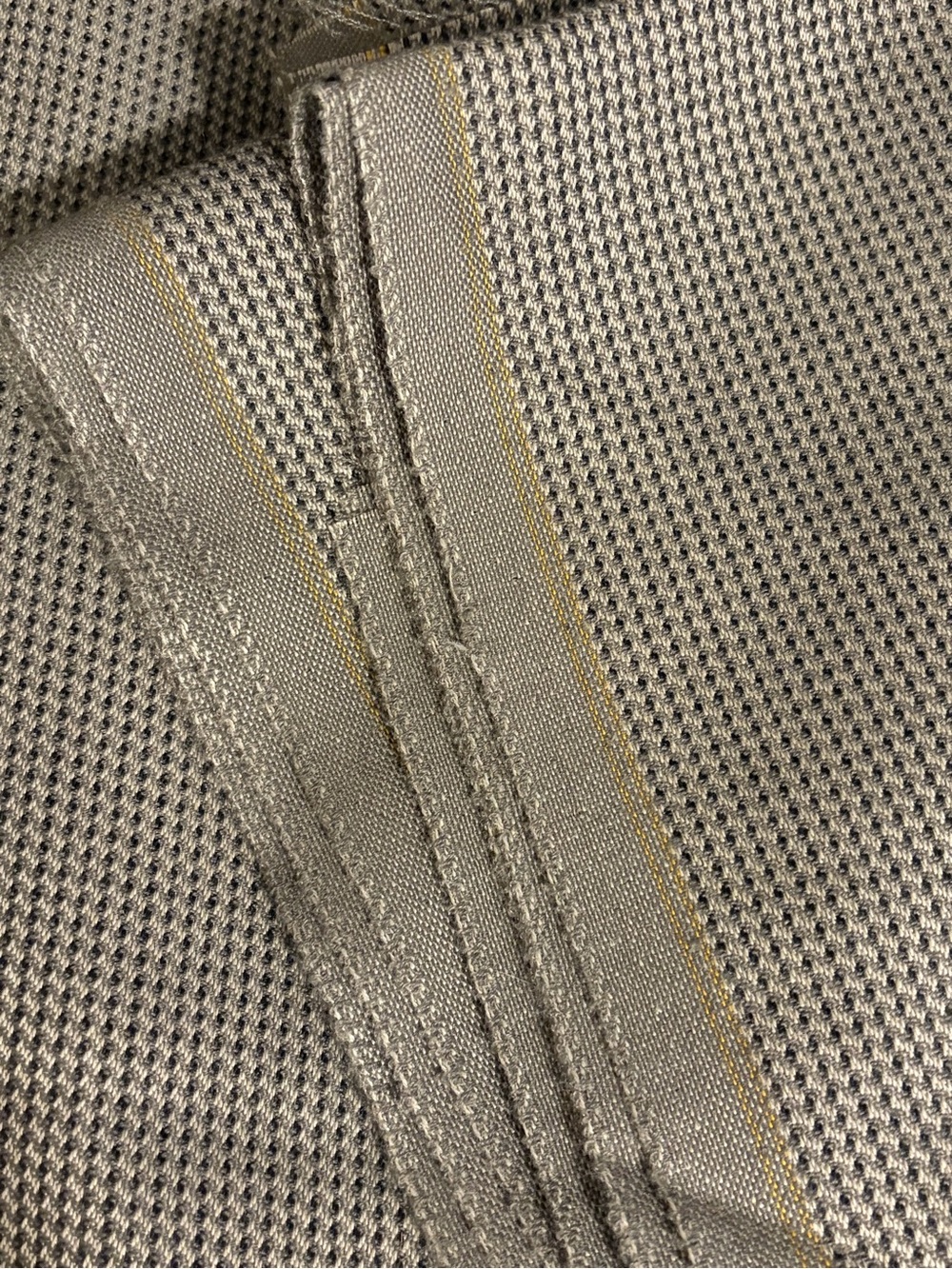 3.25 Yards Grey Textured Woven Fabric 61” Wide Apparel Home Decor